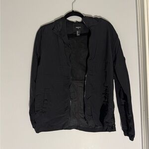 Forever 21 Black Windbreaker Lightweight Jacket